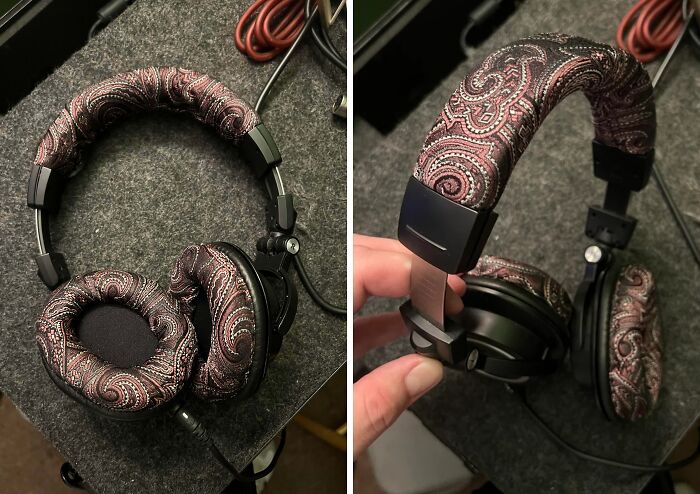 Headphones Meet Necktie = Fashion Statement From Trash