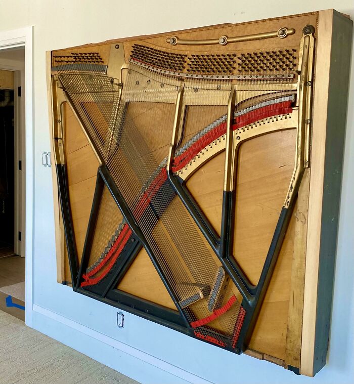 Turned An Abandoned Piano Into Wall Art (Fancy, Right?)