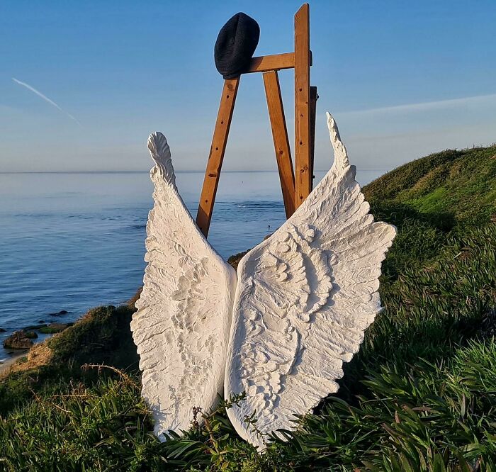 Newspaper Wings Made From Recycled Papier-Mâché Clay