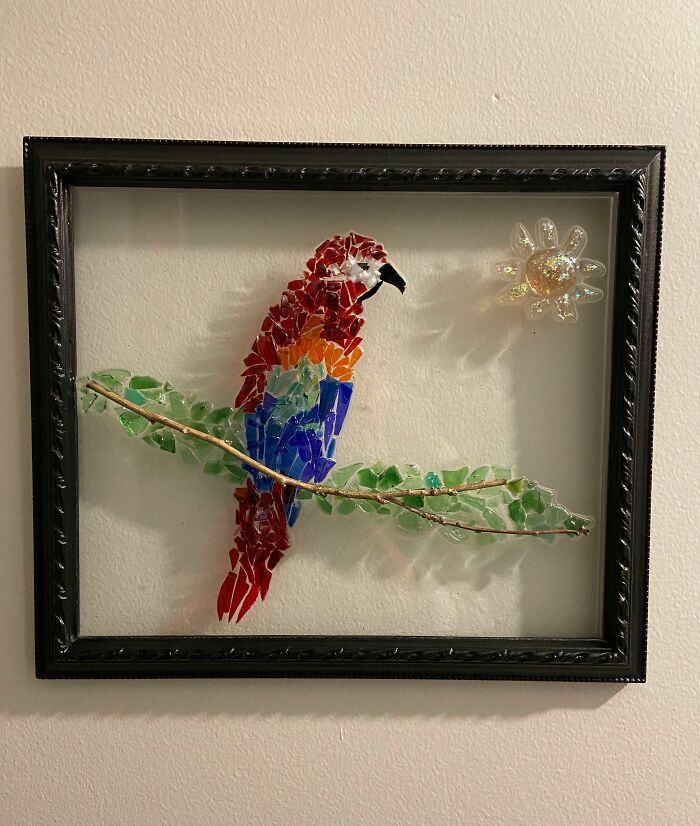 Stunning Broken Glass Art (Yeah, That’s Trash!)