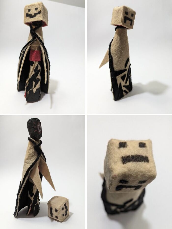 Handmade Figurine of Q! Antoine Made From Recycled Materials