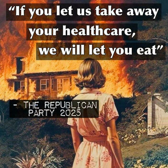 "Lose Healthcare, Sure, But You'll Still Eat!" - Republican Logic 2025