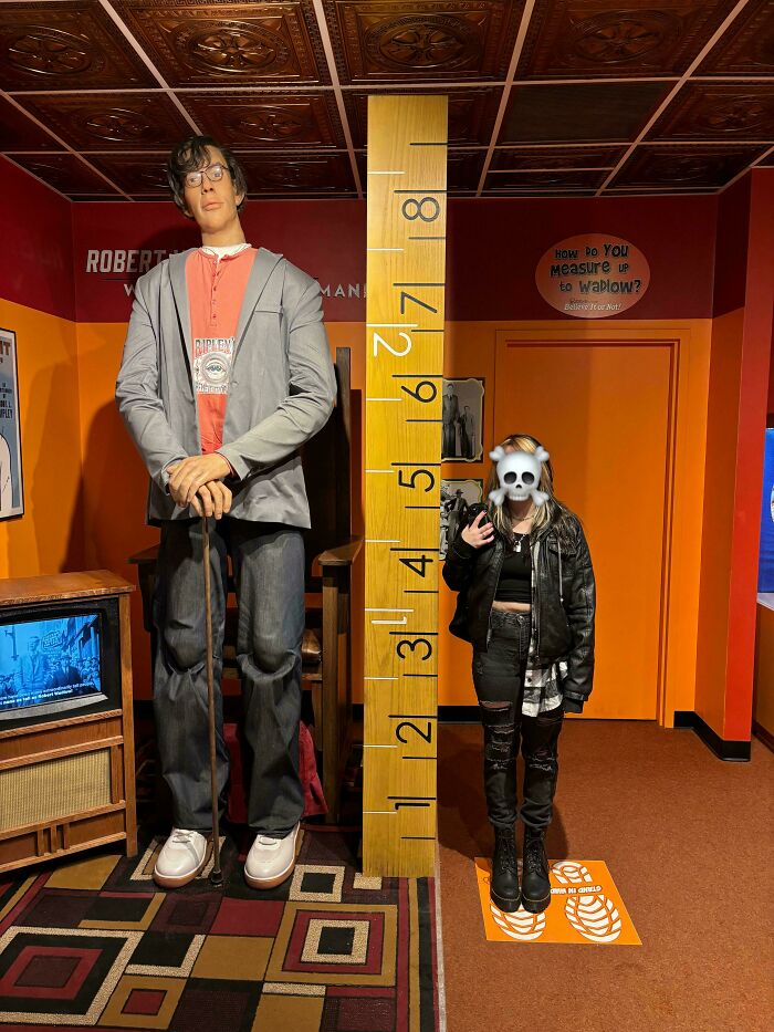 Me (5’2 with Platforms) vs. The Tallest Man: Not So Close!