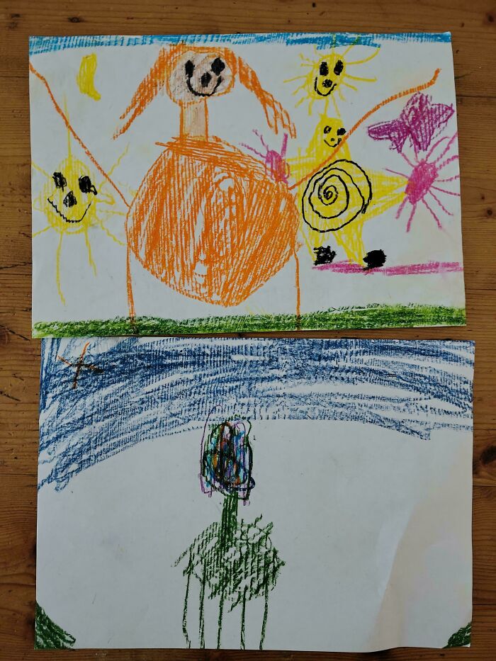 Kiddo’s Time Out Art: Before vs. After (And Yes, You Can See the Mood)