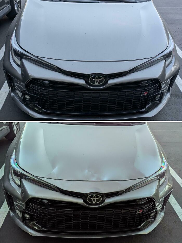 Car Hood Looks Damaged… But Only When You Wear Polarized Sunglasses!