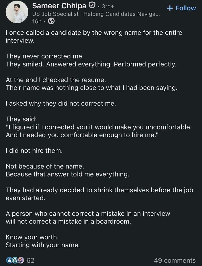 Oops! Made a Mistake and Blamed the Candidate (‘Cause Why Not?)