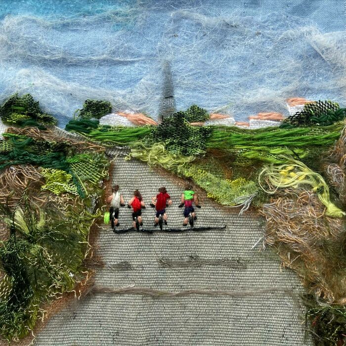 Stitching Dreams: These 55 Cozy Scenes Made From Thread Will Melt Your Heart