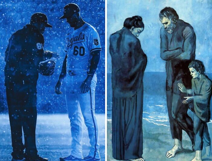 Picasso’s The Tragedy or Ouch, Missed the Goal!