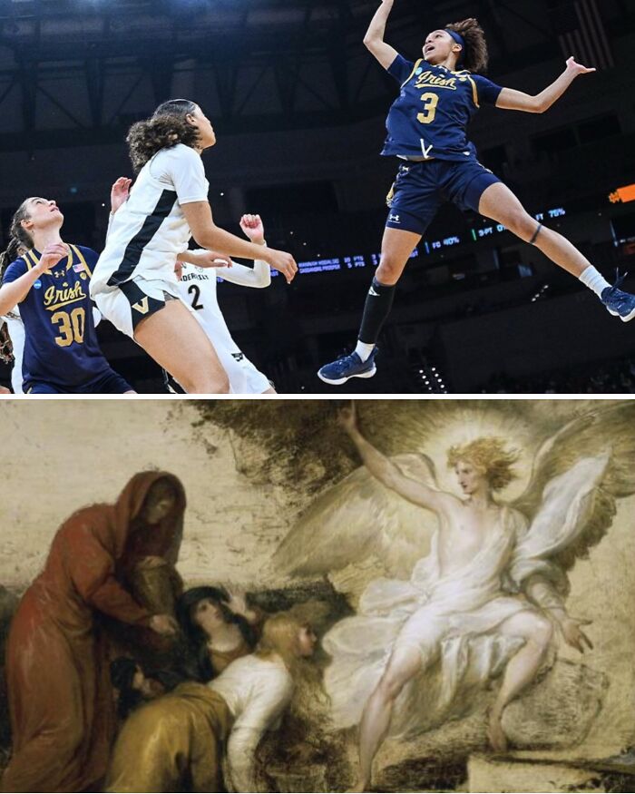 Angel at Tomb or Photographer at Goal?