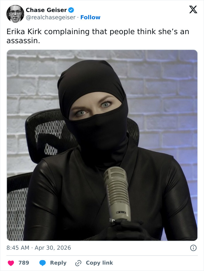 Erika Kirk's Dramatic Video Just Turned Into a Meme Goldmine