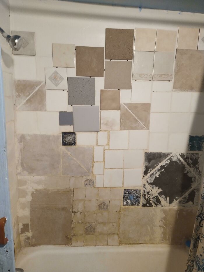 DIY Shower From House Hunting Adventures: Bold Choice