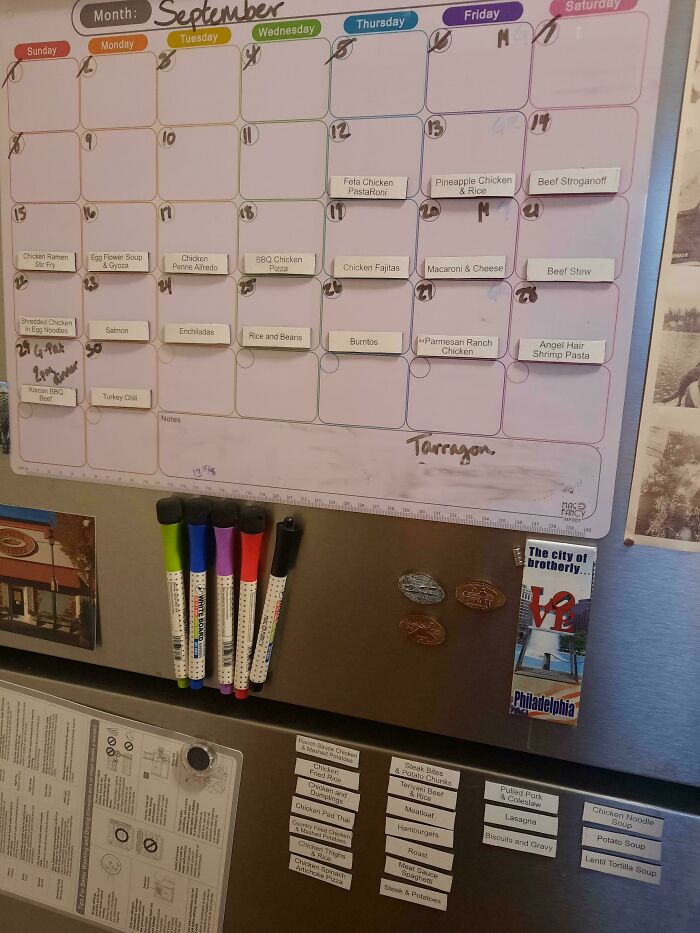 Monthly Dinner Magnets to Bust Takeout Temptations