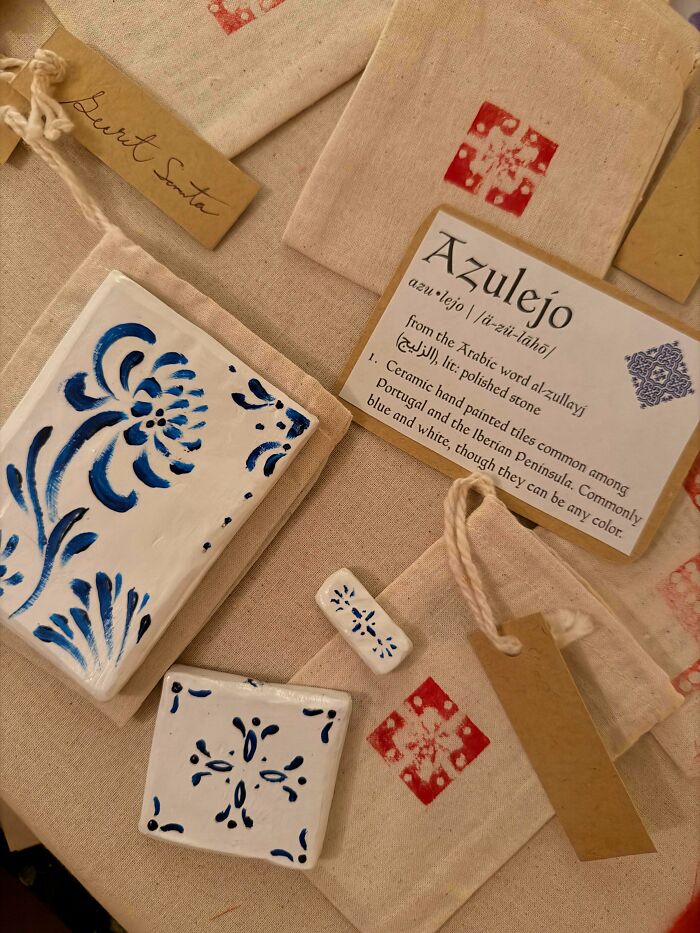 Made Some Homemade Christmas Gifts Inspired by Portugal’s Tiles—Azulejo Love!