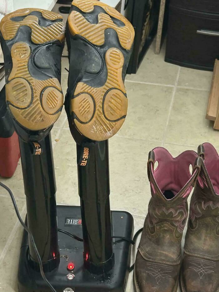 Got a $10 Boot Dryer at a Garage Sale That Saves My Shoes and My Sanity!