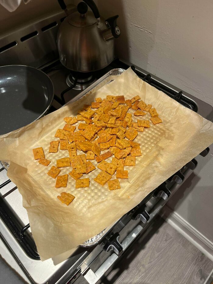 Made Homemade Cheez-Its Using Nutritional Yeast and Pantry Staples!