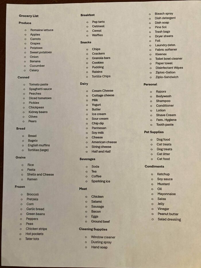 Color-Coded Grocery and Dinner List That Saved Me Money and Headaches