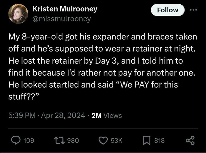"You Mean It Costs Money?"