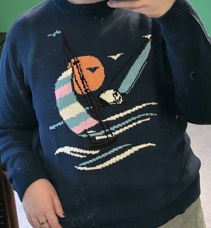 Dad Gave Me A Sweater... And It’s Accidentally Trans Pride!