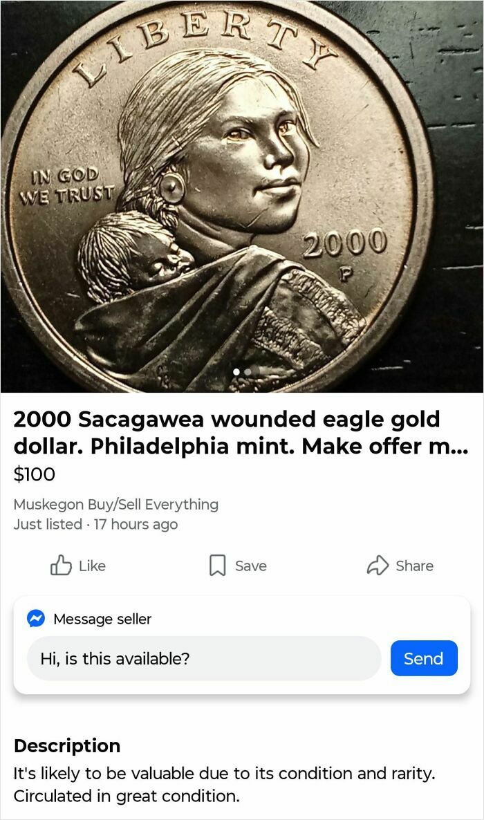 $100 For A Dollar Coin That’s Not Even That Old? Seriously?