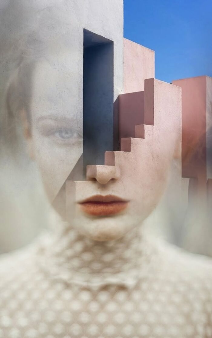 Wait, This Artist Actually Melts Faces Into Nature And Stuff? (40 Pics)