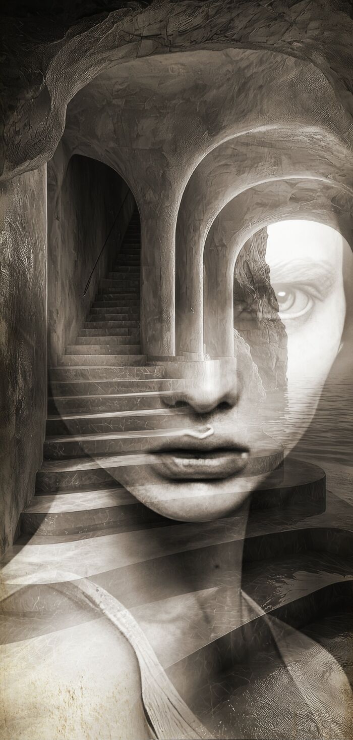 Wait, This Artist Actually Melts Faces Into Nature And Stuff? (40 Pics)