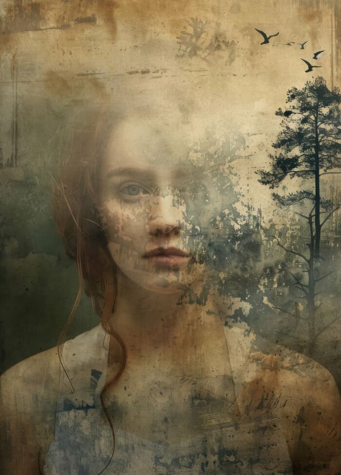 Wait, This Artist Actually Melts Faces Into Nature And Stuff? (40 Pics)