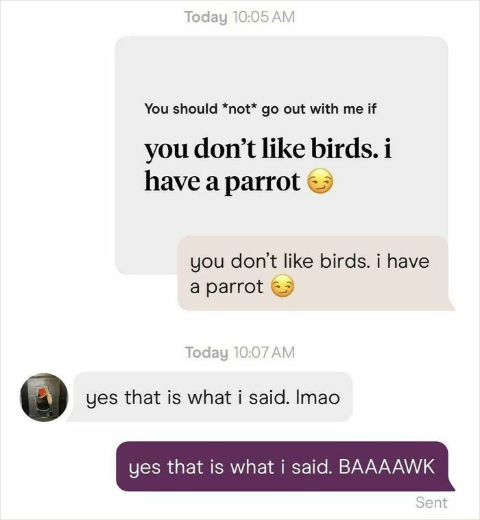 The Parrot Gambit That Got an 'Unmatch'