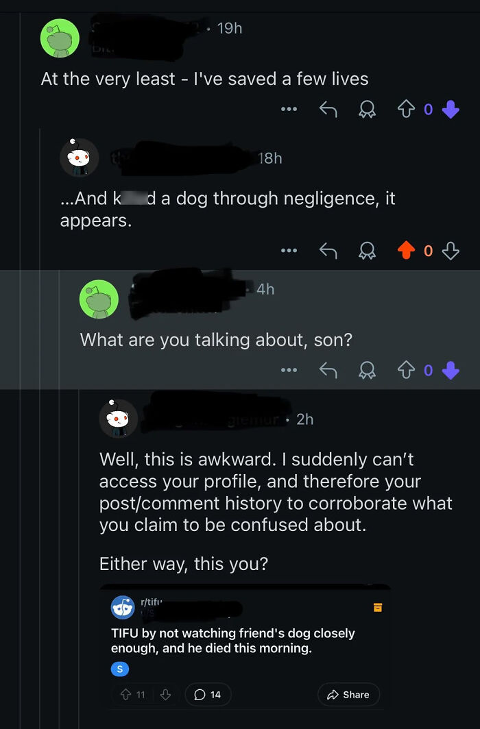 Hero One Minute, Dog-Killer The Next—Thanks, Reddit Receipts!