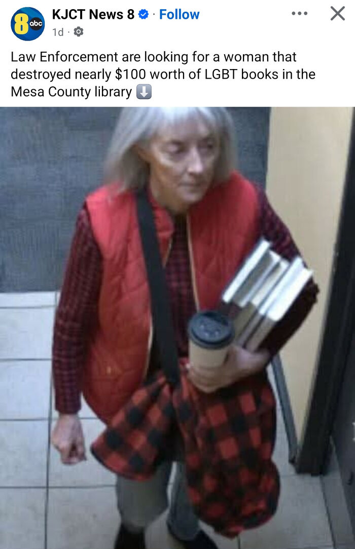 Boomer Gone Rogue With Library Books