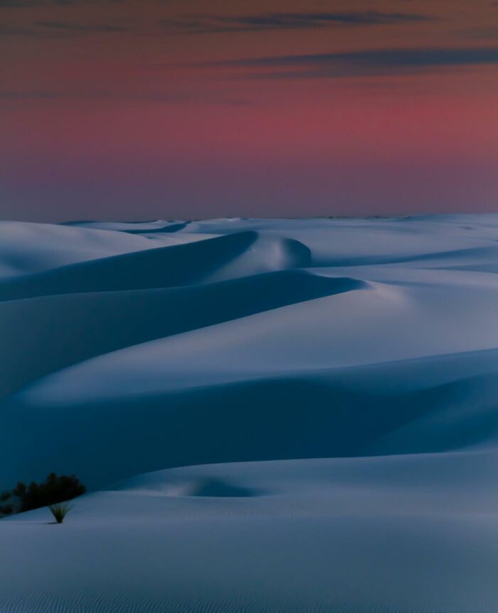 White Sands + Blue Hour = Total Space Vibes