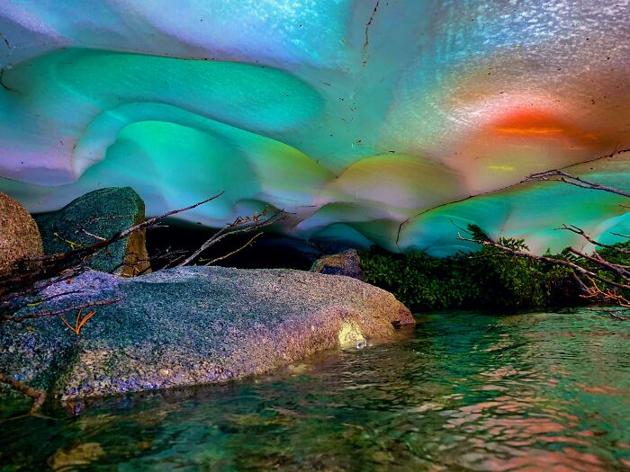 Rainbow Snow Caves In Sierra Nevada – Who Knew Snow Could Party?