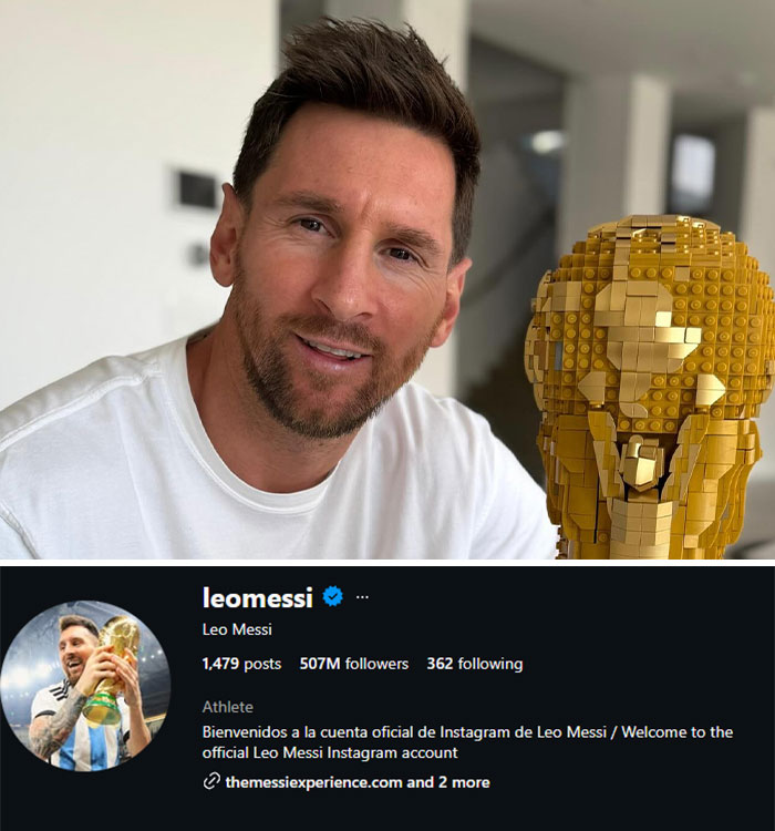 Lionel Messi – Poof! 4.8 Million Followers