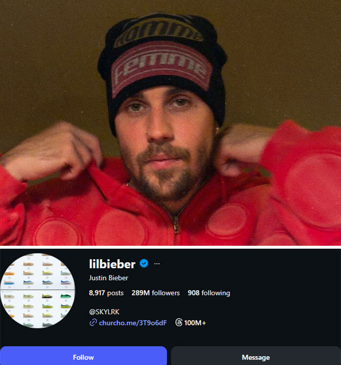 Justin Bieber – 4.3 Million Poof