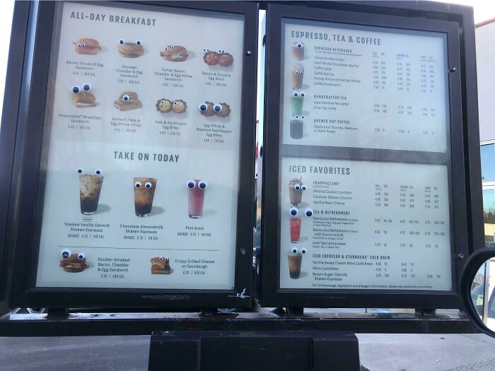 Googly Eyes Stare Back at You on THIS Menu