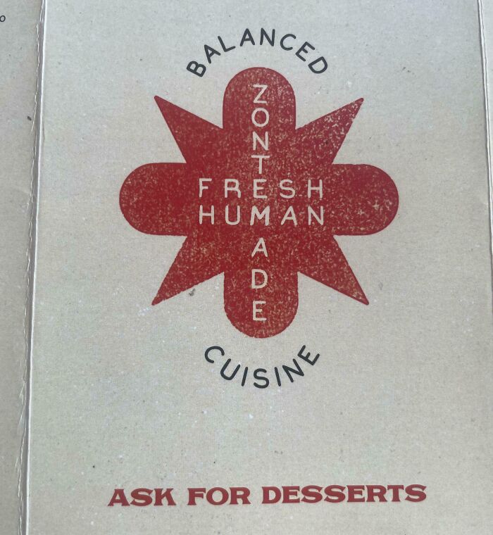 Menu for Cannibals? Uh, Thanks but No Thanks!