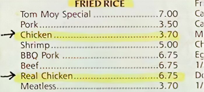 Real Chicken or Real Confusion?