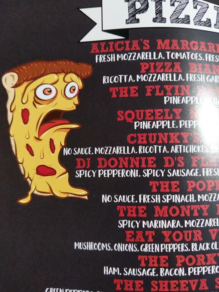 Pizza Terrified Of Its Own Menu?