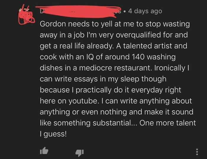 A Totally Relevant Kitchen Nightmares Comment