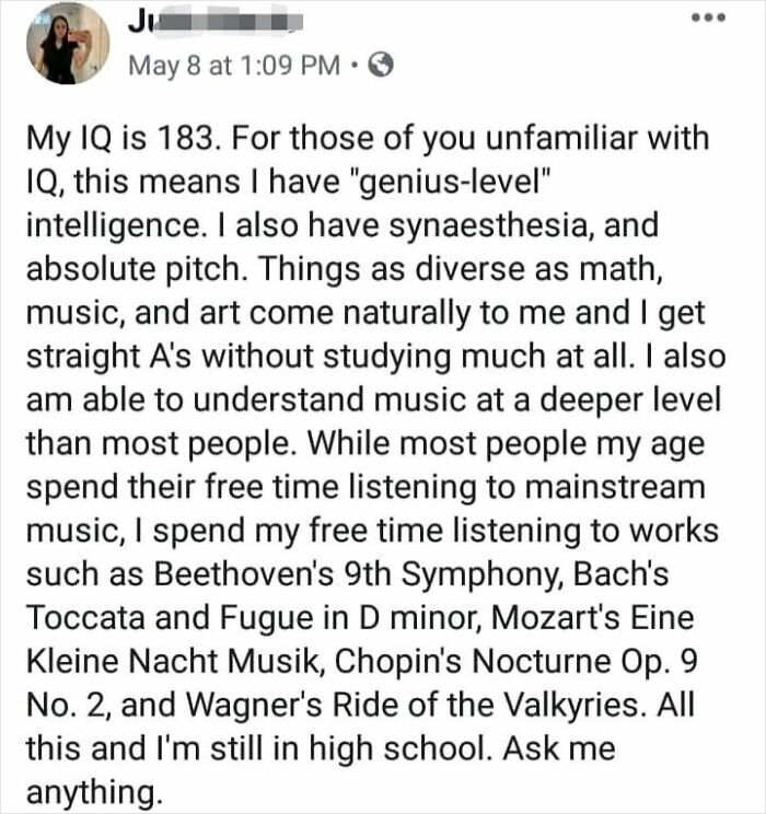 Okay, Not Bad IQ Level