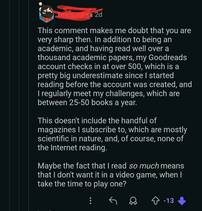 Academic Reads A Lot (Or Claims To)
