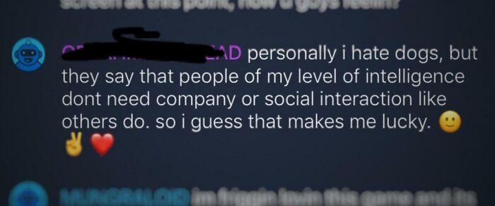 Seems Like A Lonely Person’s Excuse