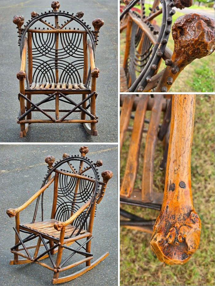 Spotted This Fun Little Bent Wood Rocker From The Late 1800s