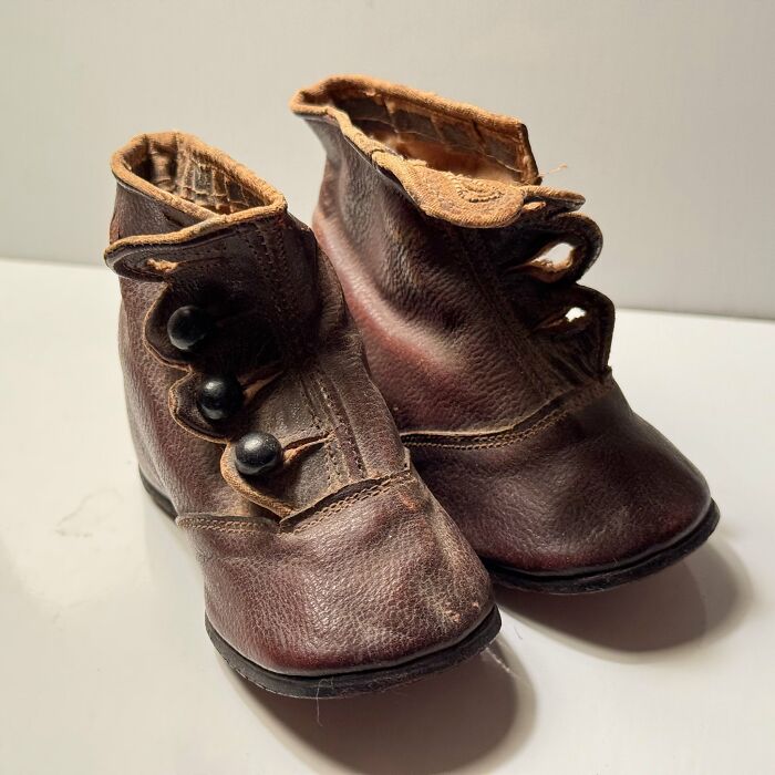 My 2nd Great Grandfather’s Baby Shoes—Born 1895, Still Tiny