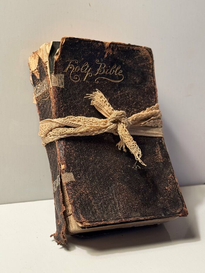 Great-Great Grandma’s 1891 Pocket Bible—Held Together by Nine Threads and Lots of Love