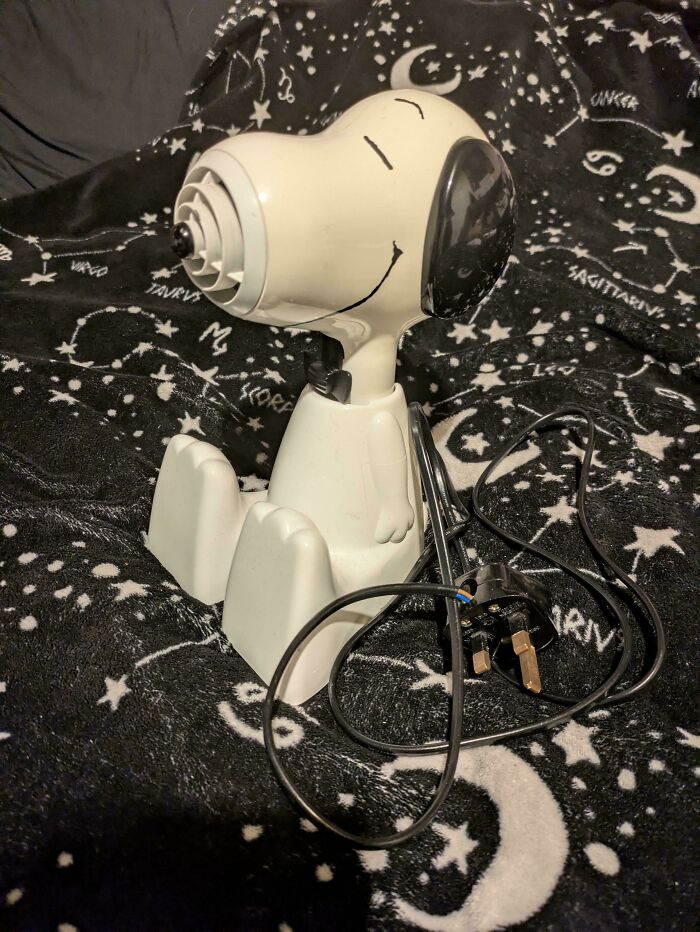 30+ Years Old Snoopy Hairdryer Still Drying Hair Like A Boss