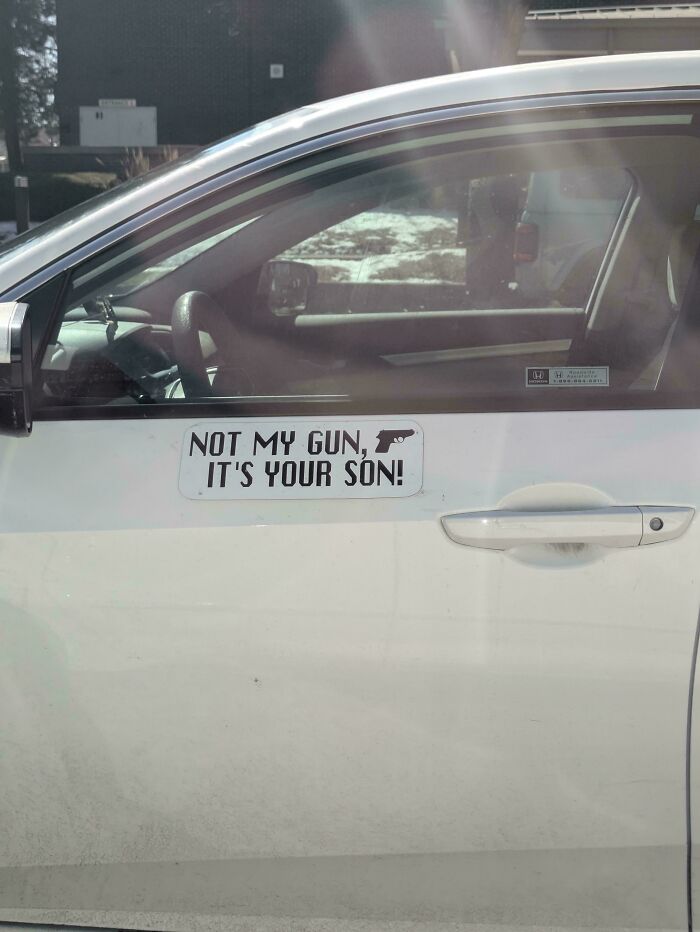 What’s This Sticker Trying To Say About Guns?