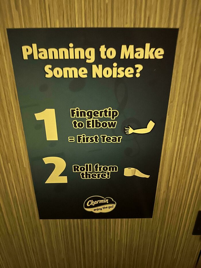 Bathroom Poster About Toilet Paper... What?