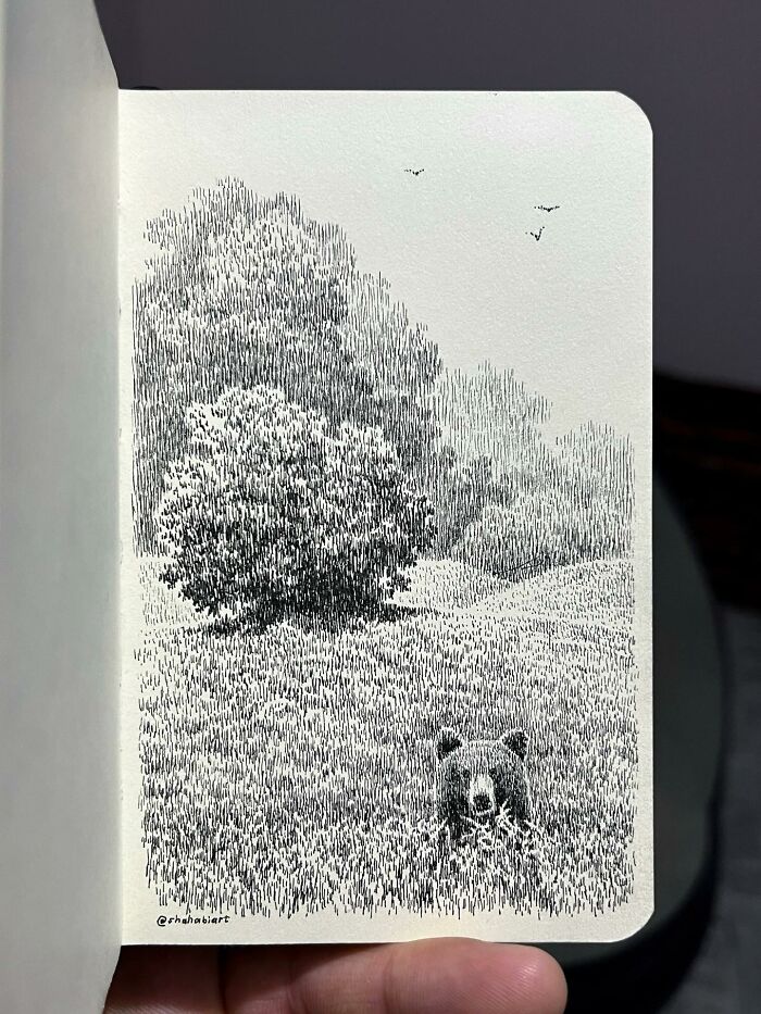 40 Mind-Blowing Sketchbook Drawings That Turn Simple Lines Into Dreamy Worlds