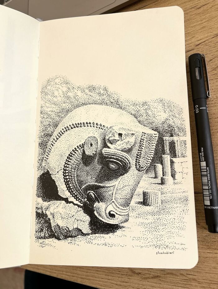 40 Mind-Blowing Sketchbook Drawings That Turn Simple Lines Into Dreamy Worlds