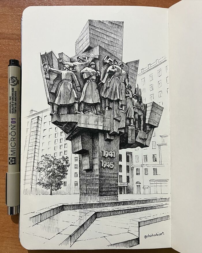 40 Mind-Blowing Sketchbook Drawings That Turn Simple Lines Into Dreamy Worlds